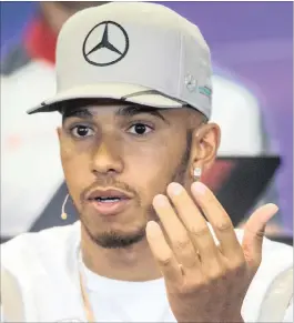  ??  ?? LEWIS HAMILTON