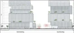  ??  ?? Two office towers proposed for a site next to the Diridon train station in downtown San Jose, concept.