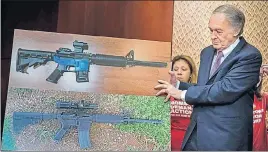  ?? NYT ?? Democrat Senator Ed Markey speaks at a news conference regarding 3D printable plastic guns.