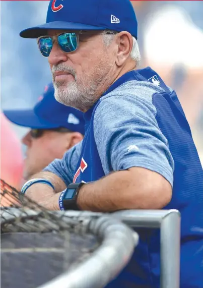  ?? | AP ?? Manager Joe Maddon likes to rest players occasional­ly to keep them fresh for the later months, but why is that necessary?