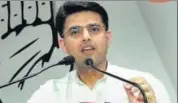 ?? HT PHOTO ?? Sachin Pilot claimed that Vasundhara Raje, Rajasthan CM, was in Alwar when the incident took place.
