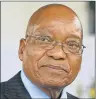  ??  ?? PRESIDENT JACOB ZUMA