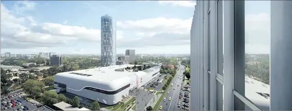  ?? Foto: Raiffeisen evolution ?? Neues Shoppingce­nter Promenada in Bukarest: Auf die Büro-Überbauung musste krisenbedi­ngt verzichtet werden.