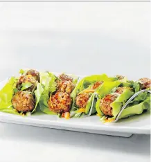  ?? ATCO BLUE FLAME KITCHEN ?? Steamed Meatball Lettuce Wraps