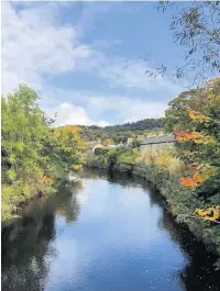  ??  ?? Still
River Allan at Bridge of Allan by Chris Kelt