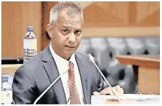  ?? | HENK KRUGER African News
Agency (ANA) Archives ?? FORMER chief financial officer of Eskom Anoj Singh is seen in this file picture appearing before the parliament­ary inquiry into corruption at the power utility.