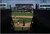  ?? BRYNN ANDERSON — THE ASSOCIATED PRESS ?? The Boston Red Sox play the Atlanta Braves during a spring training game on Saturday in North Port, Fla.