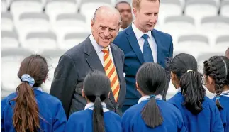  ?? JEFF SPICER ?? One can only imagine the quips or gaffes that accompanie­d Prince Philip’s meeting with Catholic school pupils at an event this week.