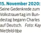  ?? Nietfeld/dpa Foto: Kay ?? 15. November 2020: Seine Gedenkrede zum Volkstraue­rtag im Bundestag begann Charles auf Deutsch.