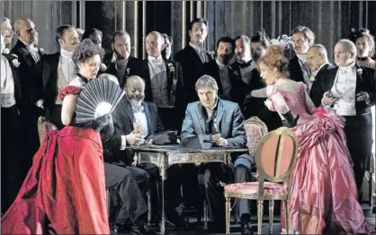  ??  ?? EARLIER WORK: Scottish Opera’s 2008-9 co-production of Verdi’s La Traviata was conducted by Emmanuel Joel-Hornak. Picture: Drew Farrell
