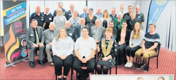  ??  ?? Club members were joined by members of neighbouri­ng clubs to celebrate the first birthday of the Rotary Satellite Club of Stratford.