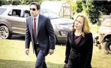  ?? Fox ?? David Duchovny and Gillian Anderson return as FBI Agents Fox Mulder and Dana Scully in “The X-Files.”