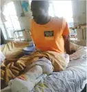  ??  ?? Zefa Mutauto recovering at Mutare Provincial Hospital