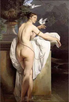  ??  ?? F. Hayez, „Venus, mit Tauben spielend“(Carlotta Chabert, 1830)