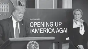  ?? ALEX BRANDON/AP FILE ?? President Donald Trump’s administra­tion has been closely controllin­g the release of guidance and informatio­n during the pandemic.