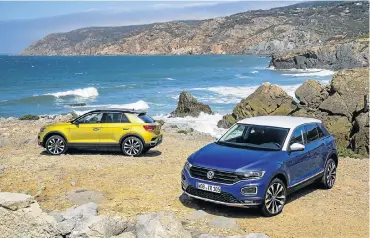  ??  ?? Plans to bring the T-Roc to SA have been shelved for now but it’s so good, perhaps VW will make a plan. Right: Like the 2018 Polo, the T-Roc is available with an interior featuring colour and tech.