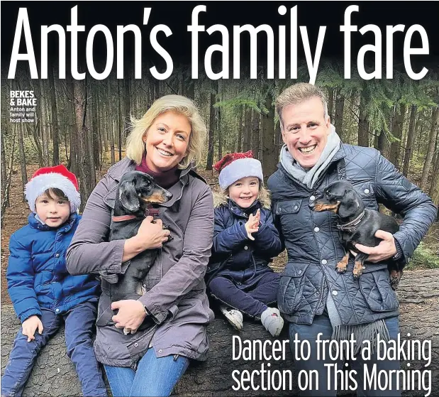  ??  ?? BEKES & BAKE Anton and family will host show