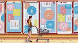  ?? GLENN HARVEY / THE NEW YORK TIMES ?? Buying a new phone is an ideal time to consider picking a new plan. Cellular networks and phones keep getting faster, meaning you will almost certainly use your next phone more and gobble up larger amounts of data than before.