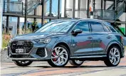  ?? DILLON PHOTOGRAPH­Y/STUFF ?? Top sports/performanc­e SUV: Audi didn’t go overboard with the RS Q3’s looks. It saved that for its powertrain.