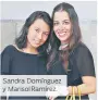  ??  ?? Sandra Domínguez y Marisol Ramírez.