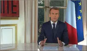 ??  ?? Mardi soir, Emmanuel Macron a dit vouloir « s’appuyer sur les maires ».