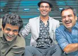  ?? PHOTO: HTCS ?? (From left) Amit Masurkar, Rajkummar Rao and Pankaj Tripathi