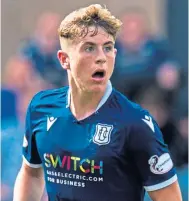  ??  ?? Dundee youngster Finlay Robertson.