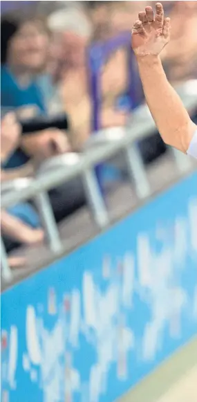  ?? Picture: PA. ?? Mark Stewart riding for Great Britain during the UCI Track Cycling World Cup at the Sir Chris Hoy Velodrome in Glasgow last year.