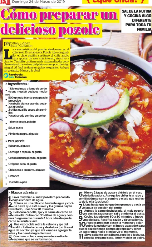 Cómo preparar un delicioso pozole - PressReader