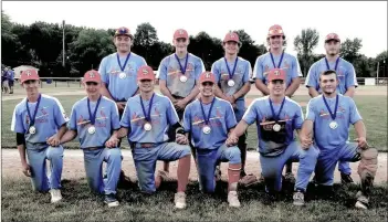  ?? Photo submitted ?? Players for the Southern Tier Cardinals who captured the Northeast Baseball Tournament over the weekend include front l-r, Collin Porter, Harley Morris, Justin Peterson, Alex Ognen, Jake Costanzo, and Luke Ely. Back l-r, Kam Rounsville, Tanyon Brown, Domenic Allegretto, Andy Jekielek, and Cole Szuba. Tre Slawson is missing from photo.