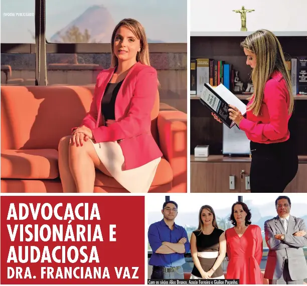  ??  ?? Com os sócios Alice Branco, Acacio Ferreira e Giulian Peçanha.