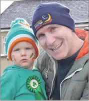  ?? (Pic: John Ahern) ?? Kieran and Adam Tobin from Glenroe, who were at the St. Patrick’s Day parade in Ballylande­rs.