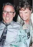  ??  ?? Jim Ryan and Suzanne Venuta received physical rehabilita­tion and mental health citations at the 20th Courage to Come Back awards gala.