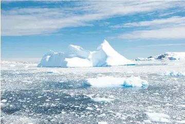  ?? JANE WOOLDRIDGE ?? One of the many breathtaki­ng views in Antarctica.