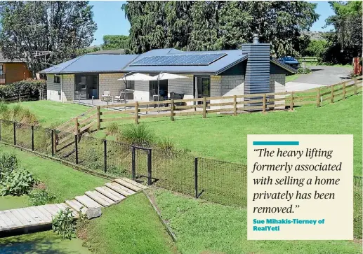  ?? SUPPLIED ?? Morgan Blok and her partner, who sold this property privately through Homesell, are among growing numbers of Kiwis bypassing real estate agents.