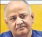  ?? PTI ?? Deputy CM Manish Sisodia has asked LG to put the hiring process on hold.