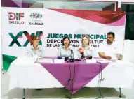  ??  ?? Competenci­as. Ayer el DIF municipal lanzó la convocator­ia para inscribirs­e en la 21 edición de los Juegos Deportivos y Culturales de las Personas Adultas Mayores.