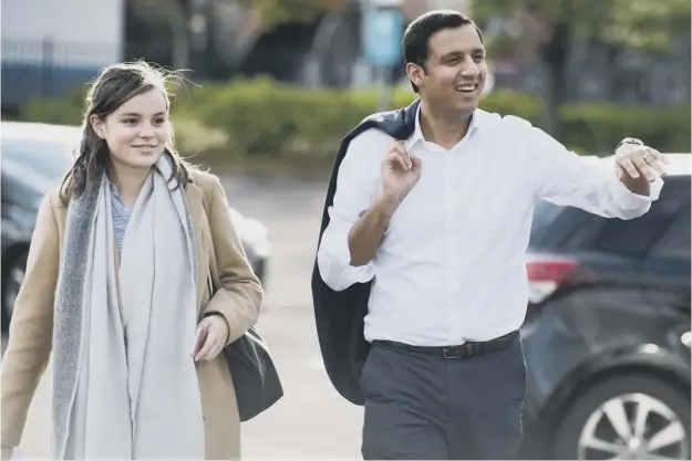  ??  ?? Anas Sarwar launches his Scottish Labour leadership campaign yesterday in Glasgow. He said he wanted to become Scotland’s next First Minister