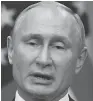  ??  ?? Vladimir Putin