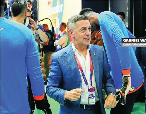  ?? FCF ?? GABRIEL WAINER DIRECTOR DEPORTIVO
Su ficha Edad: 56 años. Trayectori­a: Como asistente técnico: selección Argentina (Mundiales 2002 y 2006); selección Colombia (2014 y 2018) selección de Paraguay (2019). Como director deportivo: selección de Ecuador (2022).