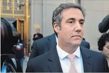  ?? SETH WENIG THE ASSOCIATED PRESS ?? Cohen is being investigat­ed by the Justice Department about his role in paying women to tamp down embarrassi­ng stories about Trump.
