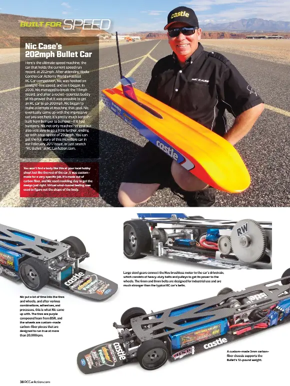 Poseidon Speed Run Speeds Top 125mph - Nic Case Attempts 2-Cell LiPo Record  - RC Car Action