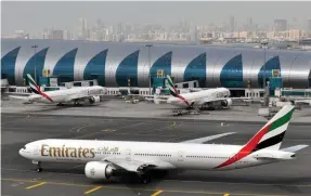  ?? AP ?? An Emirates aircraft. Demand for regional carriers is expected to rebound in the second half