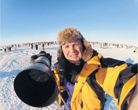  ?? ?? Cool customer Doug Allan will discuss how he spent seven years in Antarctica as a research diver, scientist and photograph­er