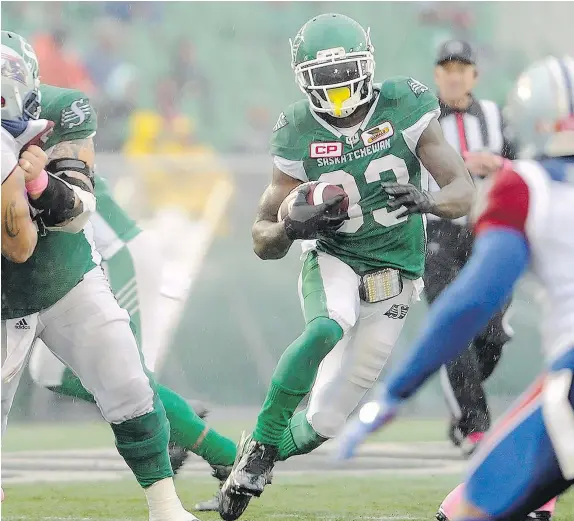  ?? — THE CANADIAN PRESS FILES ?? Saskatchew­an Roughrider­s running back Joe McKnight was killed on Thursday after a suspected road rage incident near New Orleans. The suspected shooter remained at the scene and turned his gun over to police.