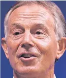  ??  ?? Tony Blair behind ‘comfort’ letters
