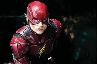  ?? WARNER BROS. PICTURES/DC COMICS] [PHOTO PROVIDED BY ?? Ezra Miller stars as Flash in Warner Bros. Pictures’ action adventure “Justice League.”