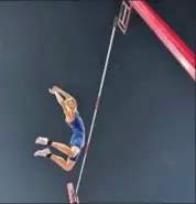  ??  ?? Sam Kendricks won the men's pole vault gold on Tuesday.
REUTERS