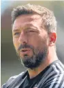  ??  ?? Derek McInnes: no time for Dons to feel sorry for themselves.
