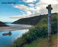  ??  ?? Solva Harbour.